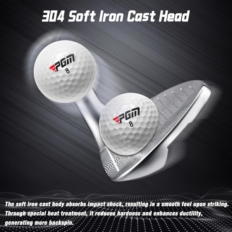 PGM Wedge - 72 Degrees Premium Sand Wedge, Lob Wedge for Men & Women - CNC Textured - Bunker Buster Escape Bunkers and Save Strokes Around The Green-High Loft Golf Club - Image 4